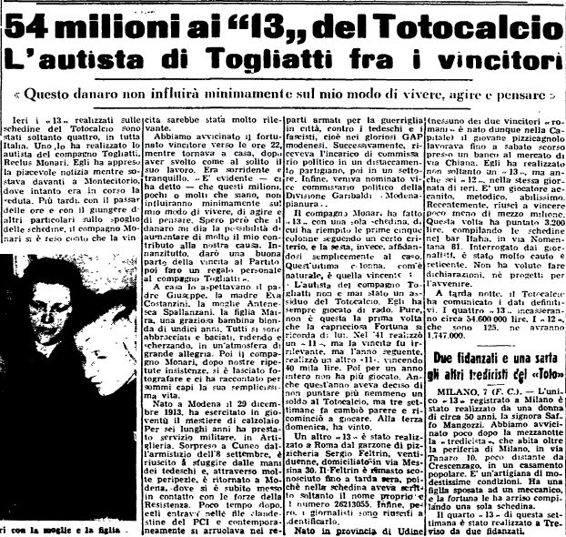 Monari Totocalcio